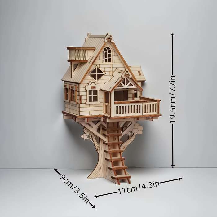 Building Toy Architectural Model Toy Set Model Beautiful Old Tree House