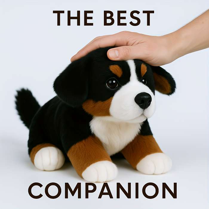 Toy Doll Style 24.89Cm Bernese Mountain Dog Sitting