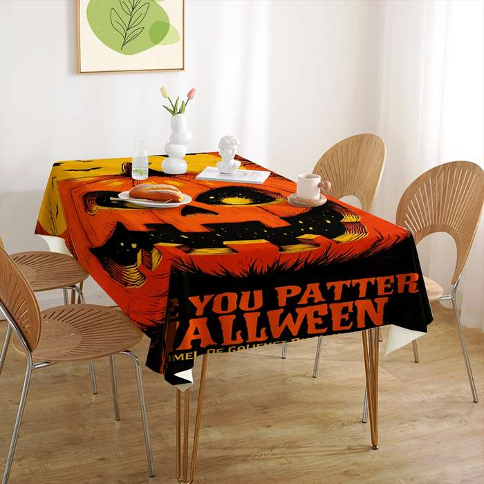 Halloween tablecloth decoration size 140cm x 140cm or 55.12in x 55.12in