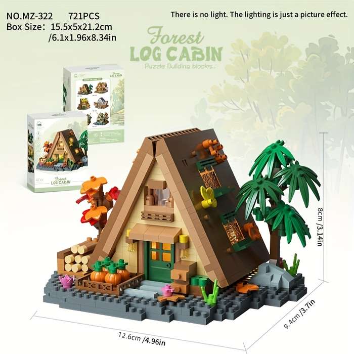 Building Toy Architectural Model Toy Set Style Forest Tree House Mz 326