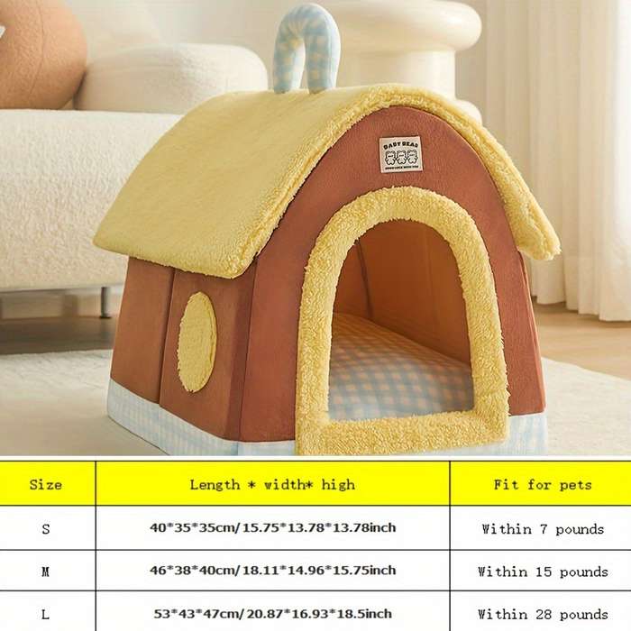 Pet Supplies Size M Style Cute Bear House