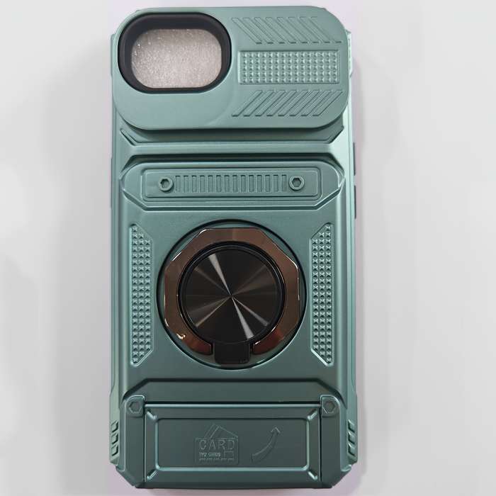 1Pc Green For iPhone 16e Heavy Duty Shockproof Phone Case