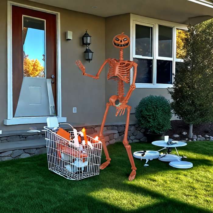 Halloween Decorations Style 90 Pumpkin Skeleton