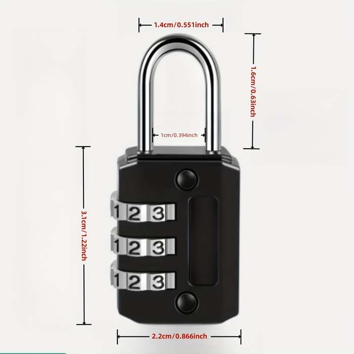 Lock Color Black Size Mini [Metal]