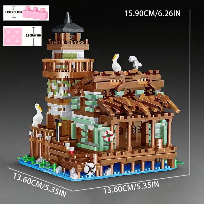 Building Toy Architectural Model Toy Set Quantity 2100Pcs