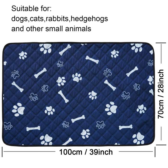 Pet supplies color Blue size  100x 70cm    39x 28in 2PCS