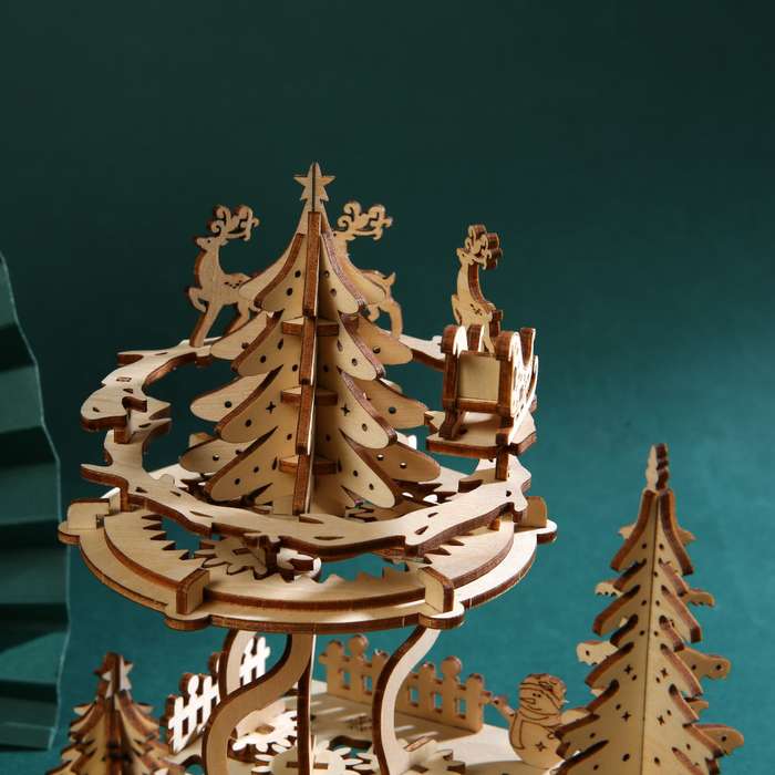 Building Toy Architectural Model Toy Set Model Christmas Amusement Park