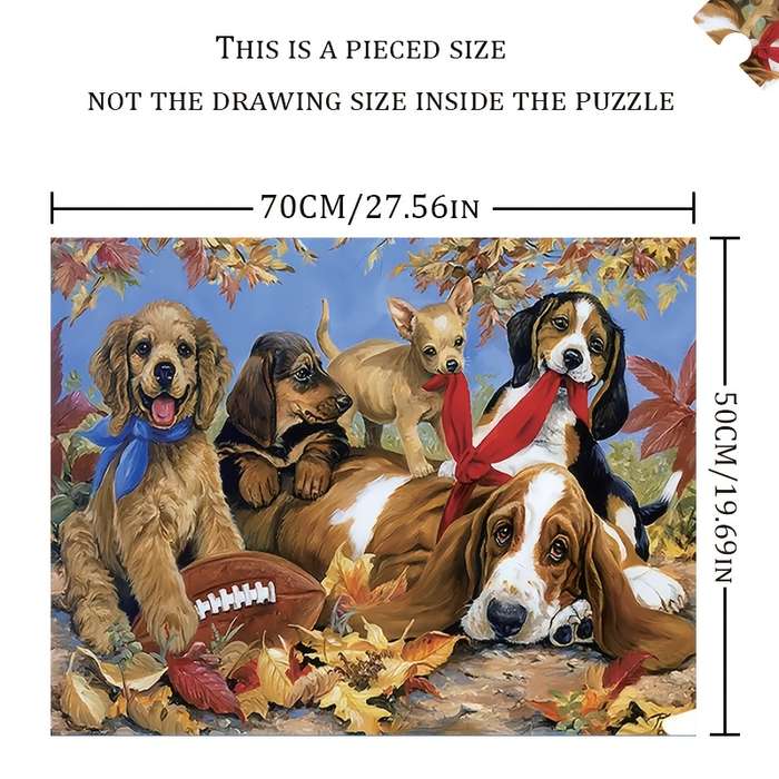 1000pcs Family Fun Adult Jigsaw Puzzle Dog Animal Pattern Jigsaw Puzzle Adult Art