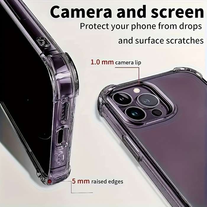 1pc Transparent For iPhone 7 Plus 8 Plus Ultra-Thin Clear Tpu Case