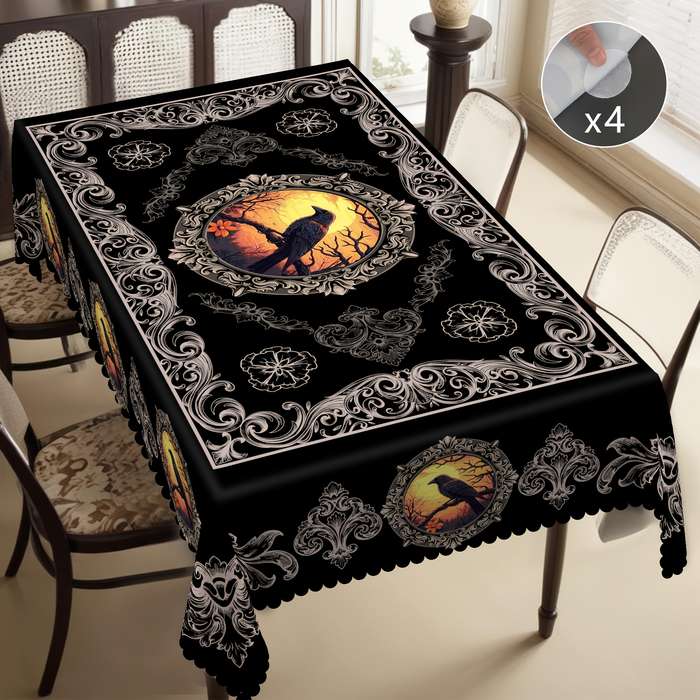 Halloween tablecloth decoration size Round 60x60in 152x152cm