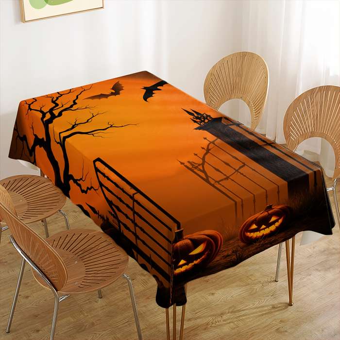 Halloween tablecloth decoration size 140cm x 180cm or 55.12in x 70.87in