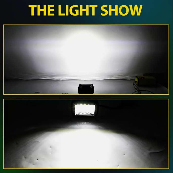 2pcs 10.16cm Automotive LED Work Lights 20LED 60W Universal for CarTruckPickupSUV