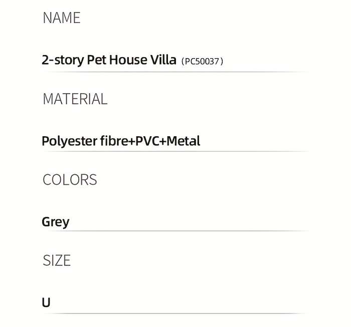 Pet Supplies Color Grey