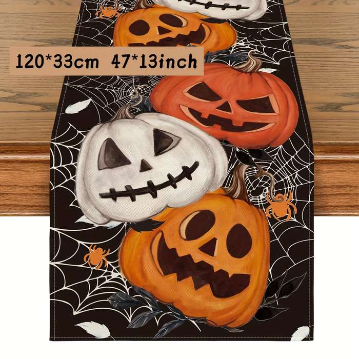 Halloween tablecloth decoration color Black Model 33 x 120cm