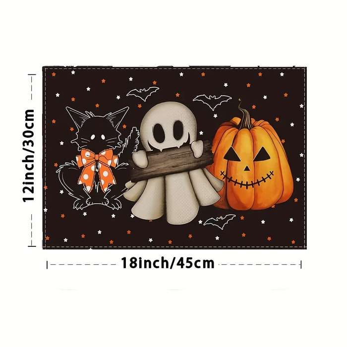 Halloween tablecloth decoration 6pcs