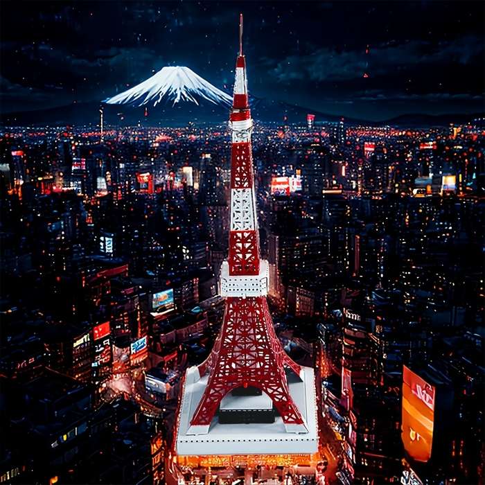 Building Toy Architectural Model Toy Set Model Tokyo Tower