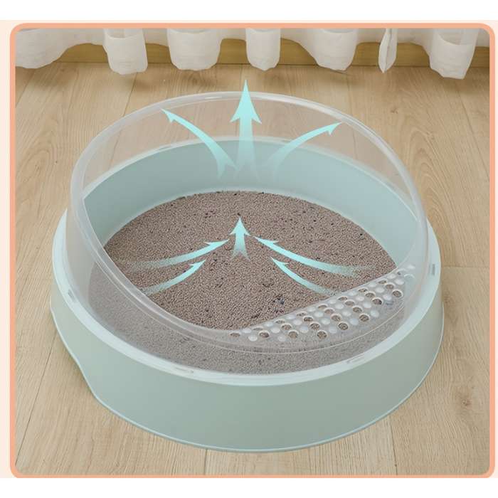 Pet supplies color White Cat Litter Box  Add  Scoop