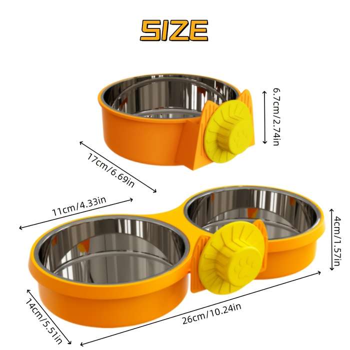 Pet Supplies Color Green Style Two Bowls