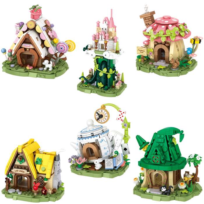Building Toy Architectural Model Toy Set Style Candy House