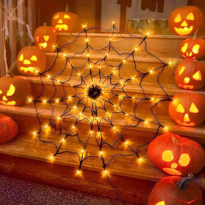 Halloween Decorations Color Orange Light