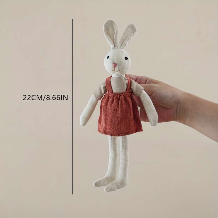 Toy Doll Style Blue Back Strap Rabbit