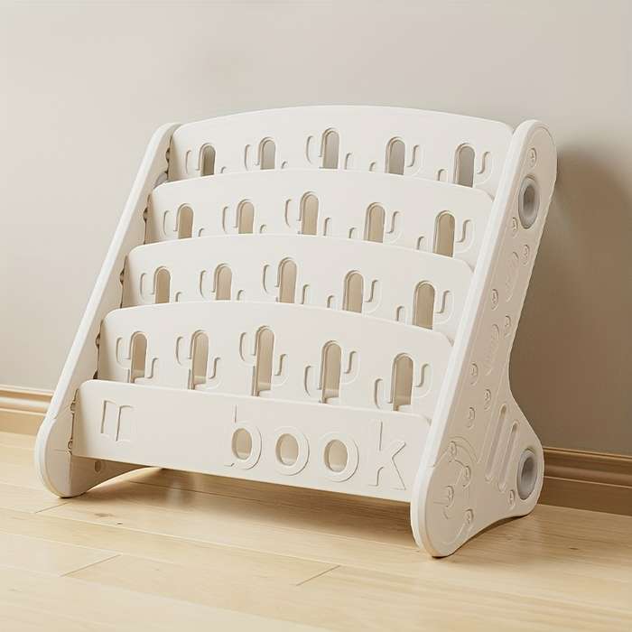 Storage And Organizationcolor Khaki Model 4 Tier Bookshelf
