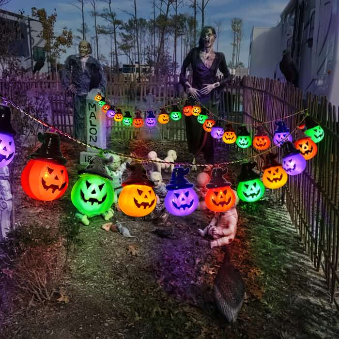Halloween Decorations Items Colorful Pumpkins