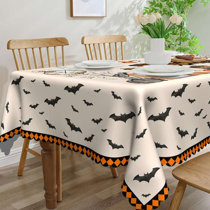 Halloween tablecloth decoration size Rectangle 152 x 305cm or 60 x 120inch