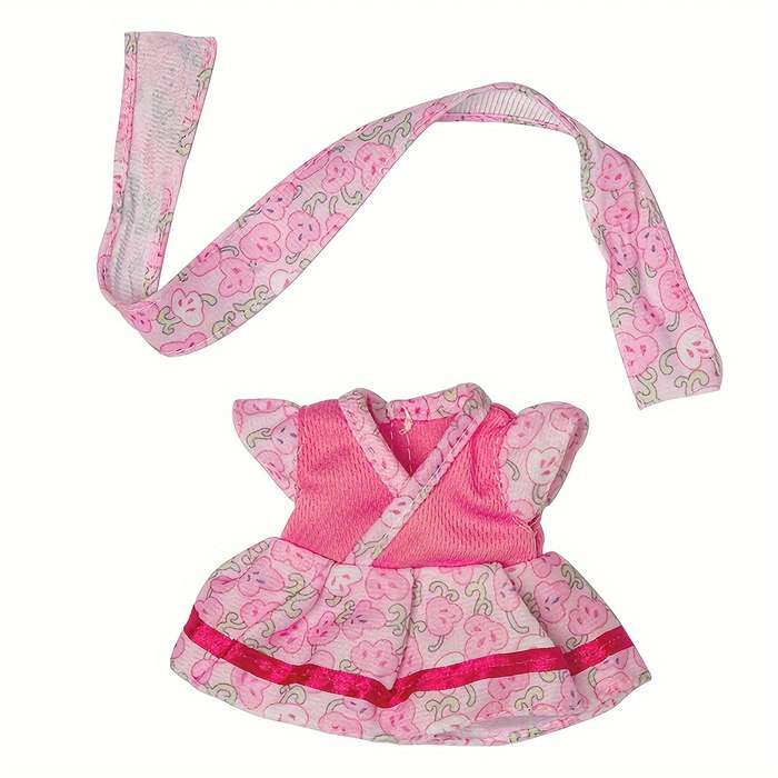 Toy Dolls Style Q8 002 pink embossed skirt