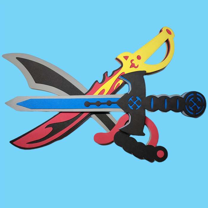 Toy Weapons Model Colorful Sword