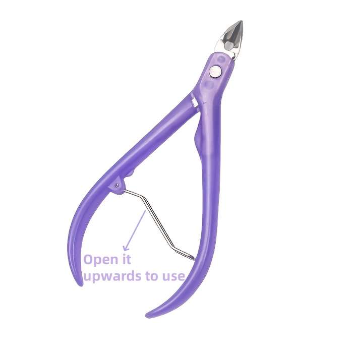 1pc Hypoallergenic Stainless Steel Nail Clippers Super Sharp Blade Ideal for Cuticle and Dea