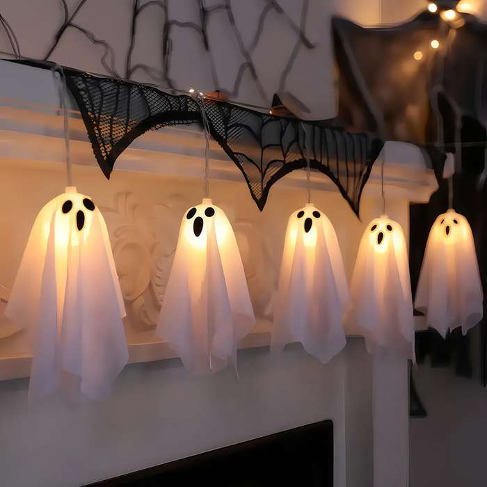 Halloween Decorations Color Warm Color  Battery Box Powered  8 Flashing Modes