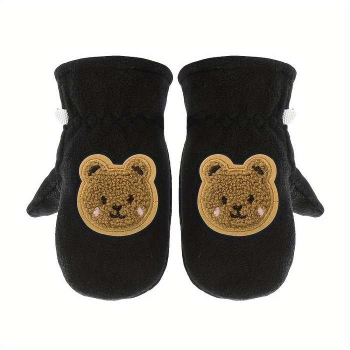Winter Gloves Color Navy Blue Size S  0 To 2 Years Old