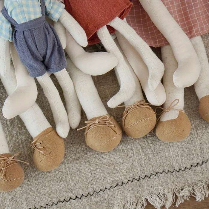 Toy Doll Style Blue Back Strap Rabbit