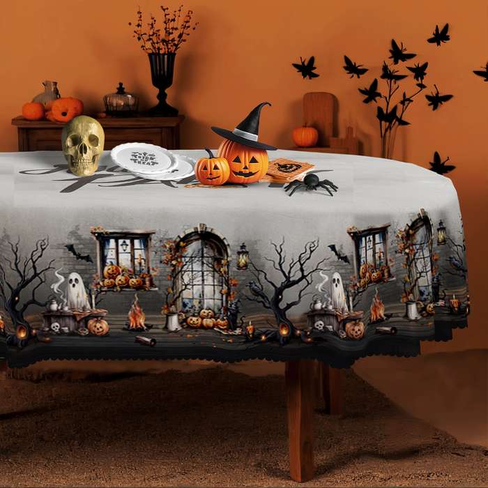 Halloween tablecloth decoration size Round 152.4152.4cm