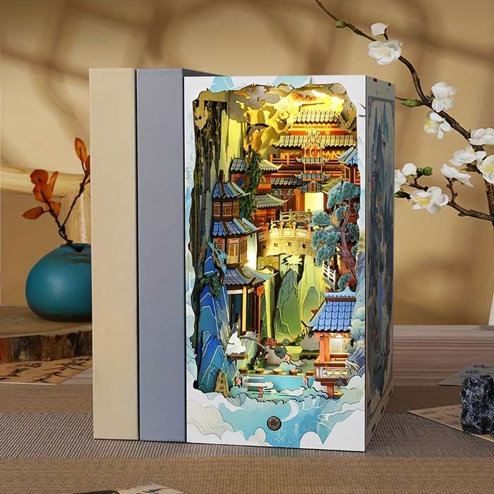 Building Toy Architectural Model Toy Set Style Penglai Wonderland