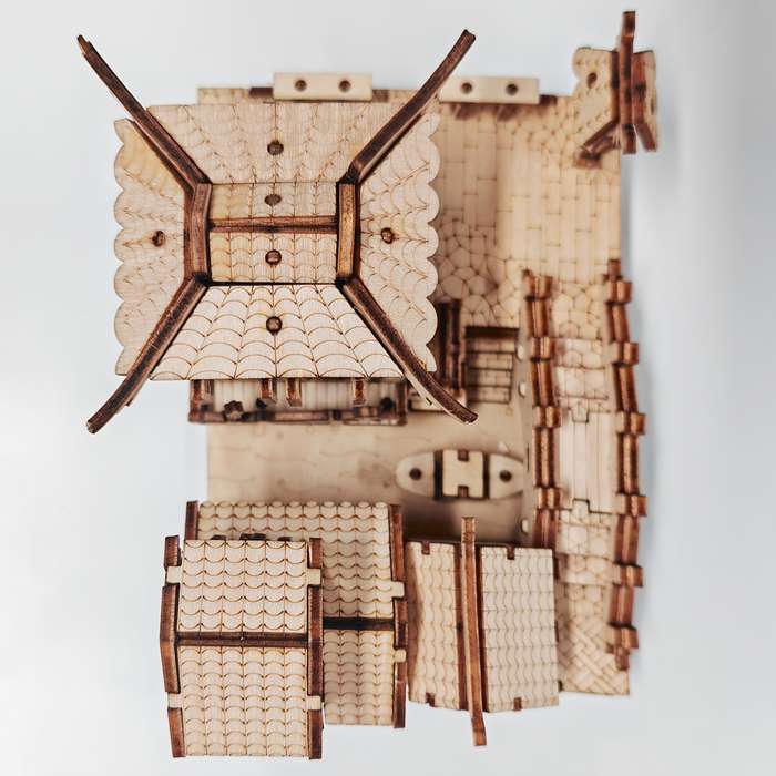 Building Toy Architectural Model Toy Set Items Jiangnan Town