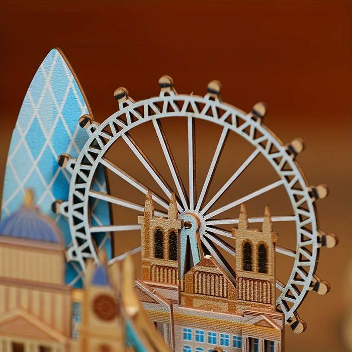 Building Toy Architectural Model Toy Set Color Polychrome Style London
