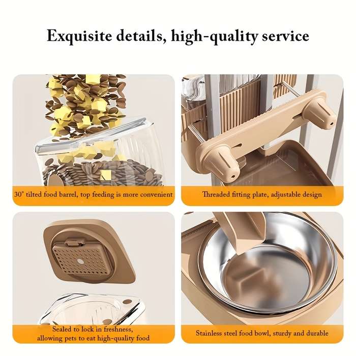 Pet supplies color grey Items Feeder  without stainless steel bowl