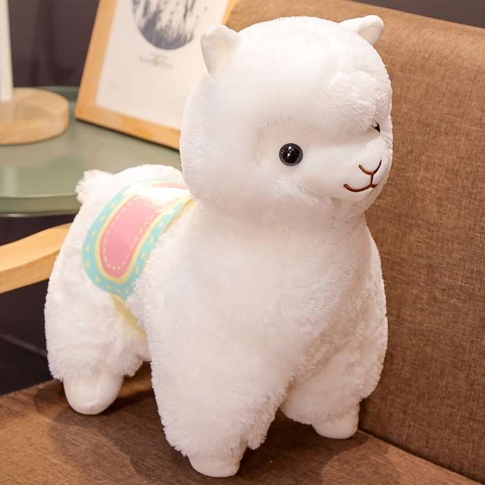 Toy Doll color Pink Saddle Alpaca size Small 35 Cm