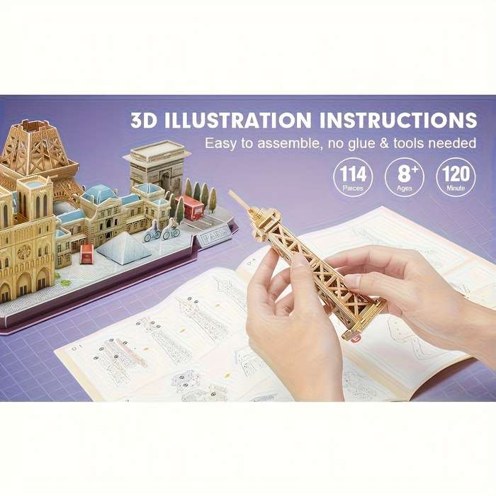 Building Toy Architectural Model Toy Set   Items City Paris