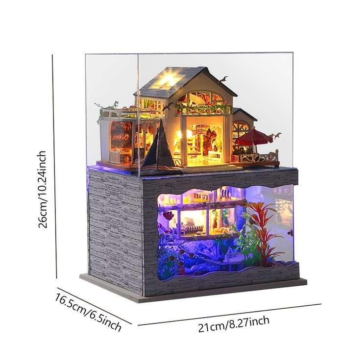 Building Toy Architectural Model Toy Set Style Hawaii Villas