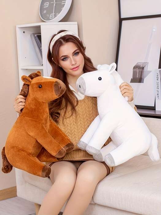 Toy Dolls color Chocolate Sitting Horse size Small 60cm 0.48 Kg