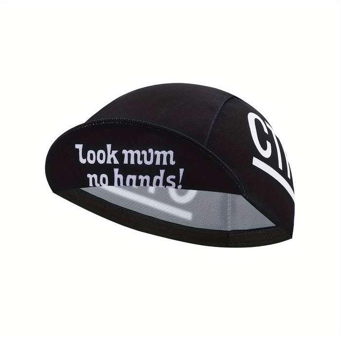 1pc Look Mum No Hands! Breathable Cycling Cap Lightweight Sun-Protective Outdoor Riding Hat by