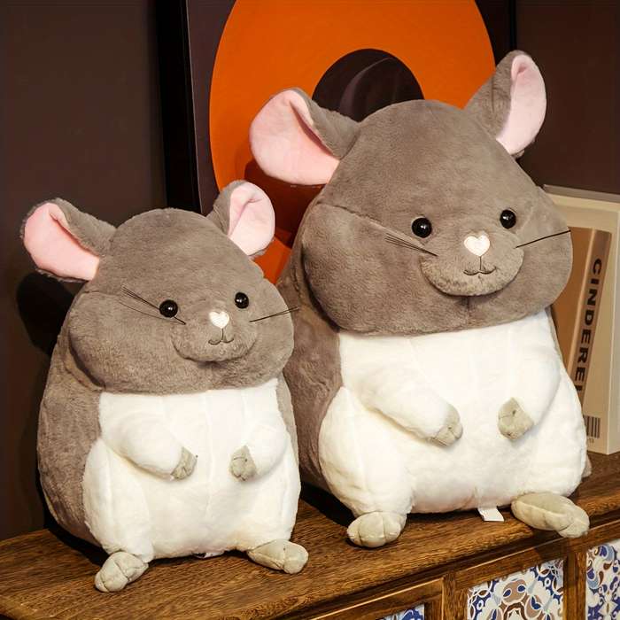Toy Dolls color Grey Chipmunk Pillow size Small 35 Cm