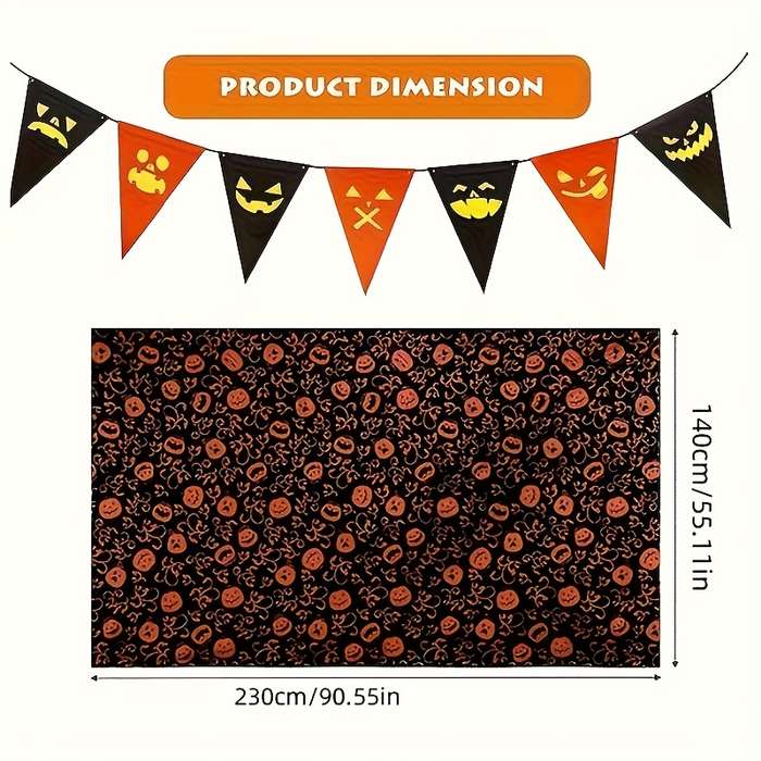 Halloween tablecloth decoration Quantity 2pcs