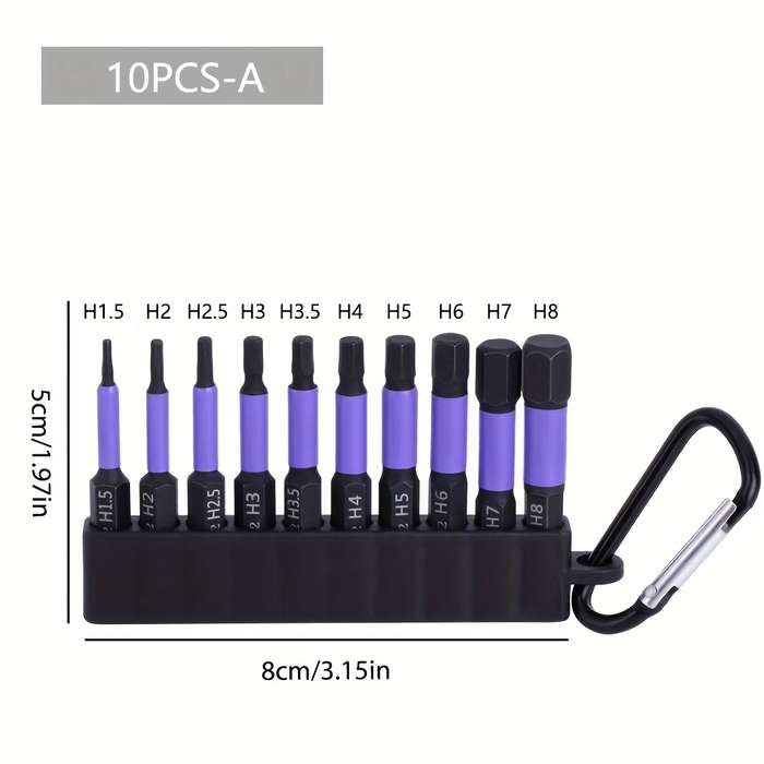 Screwdriver Bit Tool Set Color 10Pcs