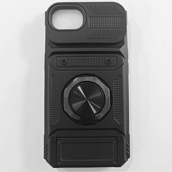 1Pc Black For iPhone 16e Heavy Duty Shockproof Phone Case