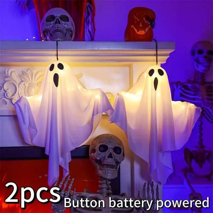 Halloween Decorations Color 2Pcs White