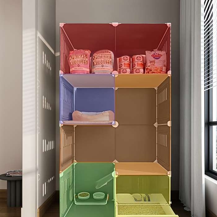 Pet Supplies Color Grey Model Two Layers And Two Rows 71 X 46 X 71Cm